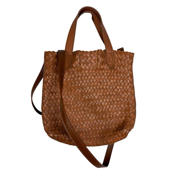 Madewell The Small Transport Crossbody in Woven Leather - Picture 2 of 7